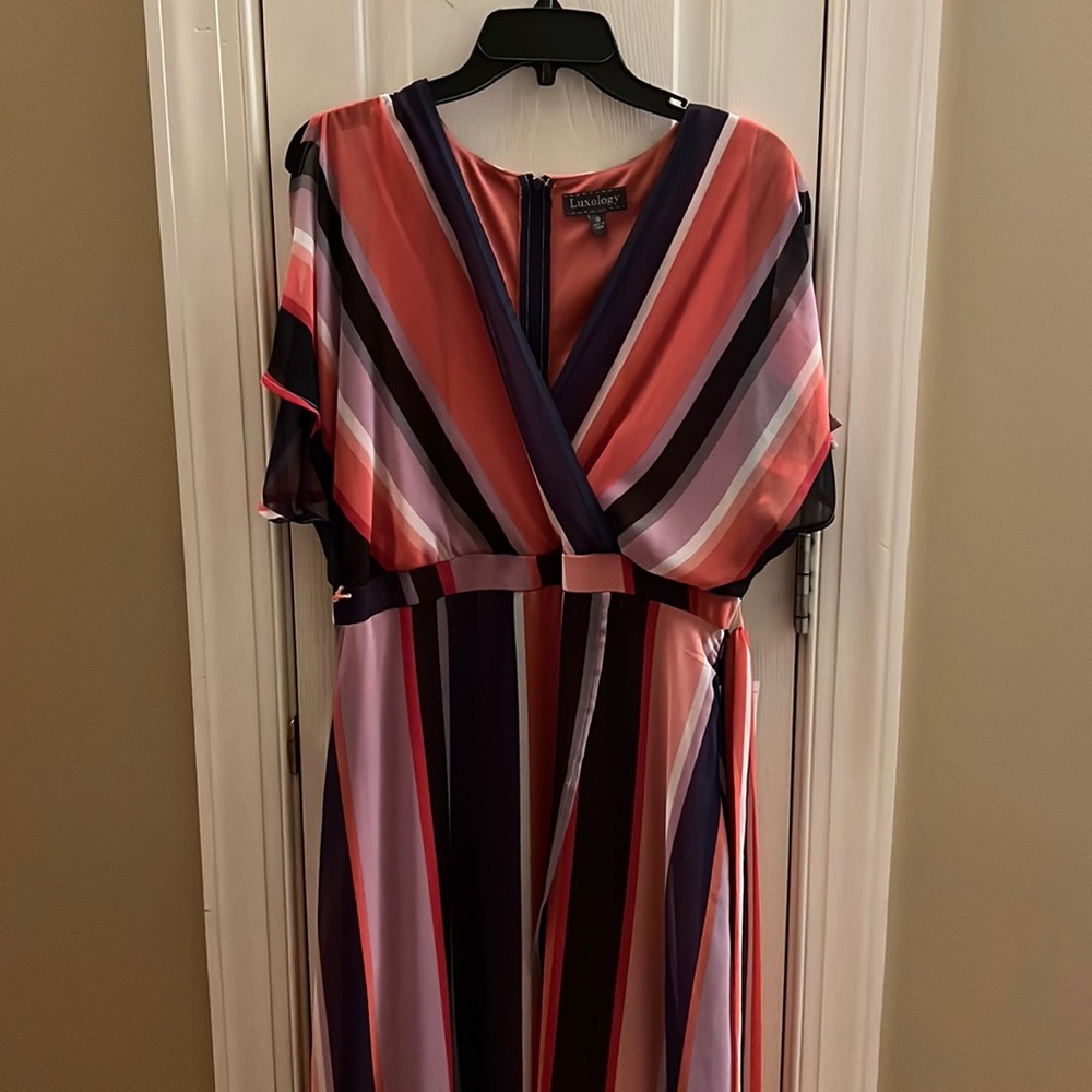 Colorful high low dress size 10